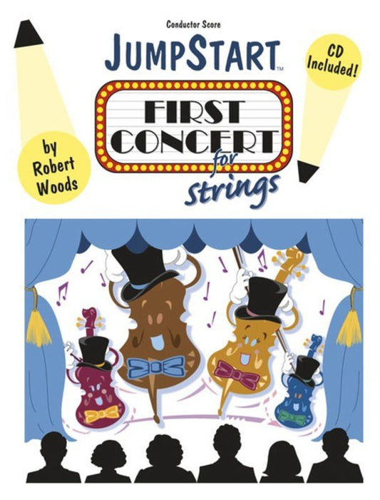 JumpStart First Concert for Strings Conductor Score by Robert Woods