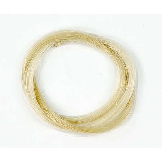 Violin Bow Hair Hank for 1/2 Size - Unbleached, Natural, Processed in Germany, 66-67 cm, 4.5g