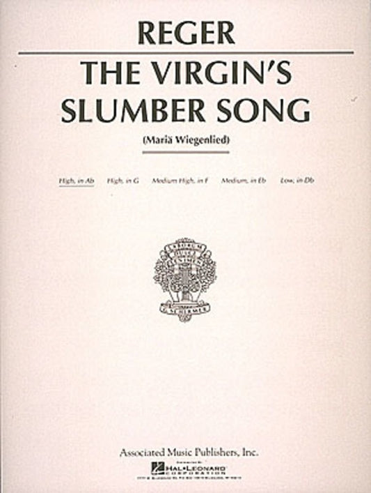 Reger - Virgins Slumber Song High Voice A Flat