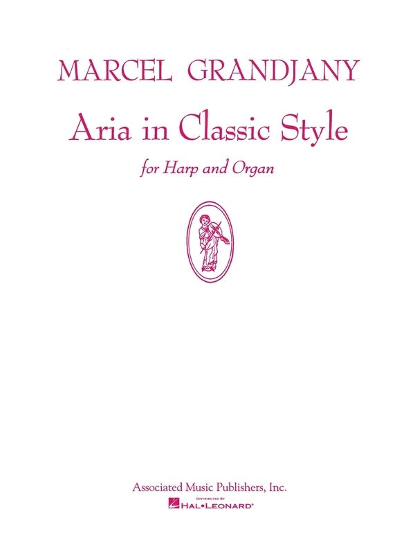 Grandjany - Aria In Classic Style Harp/Organ