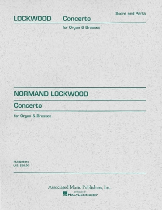 Lockwood - Concerto For Organ & Brasses Score/Parts