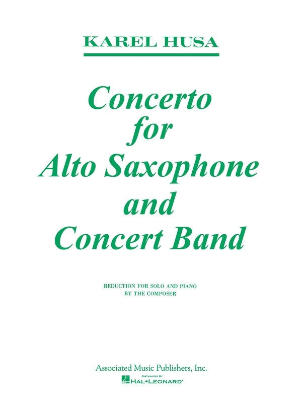 Husa - Concerto For Alto Sax/Piano (Softcover Book)