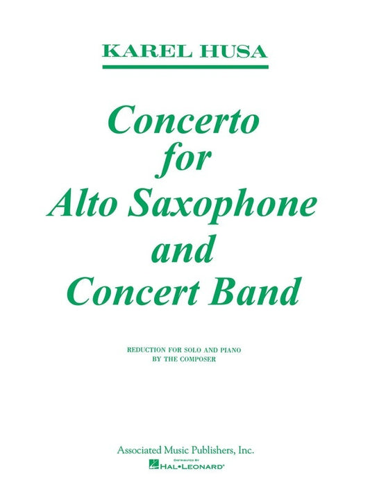Husa - Concerto For Alto Sax/Piano (Softcover Book)