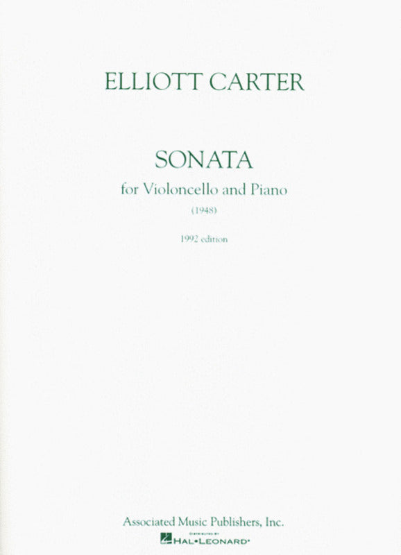 Carter Sonata Cello and Piano