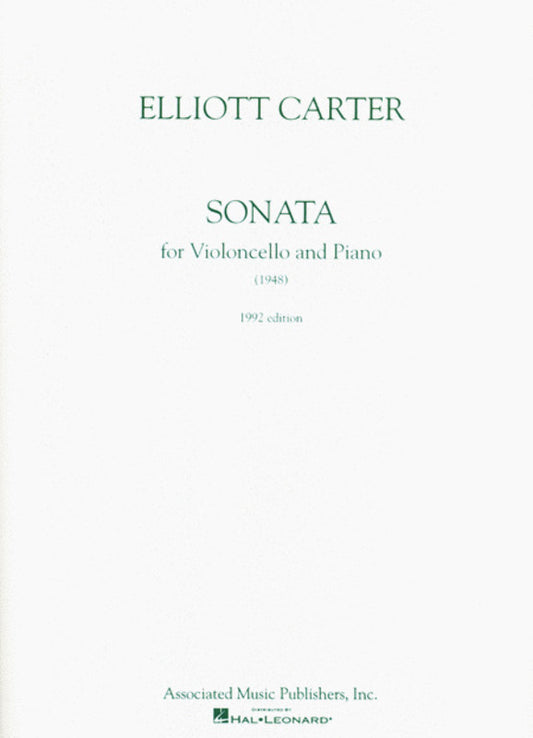 Carter Sonata Cello and Piano