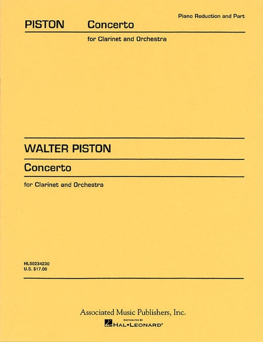 Piston Concerto Solo Clarinet
