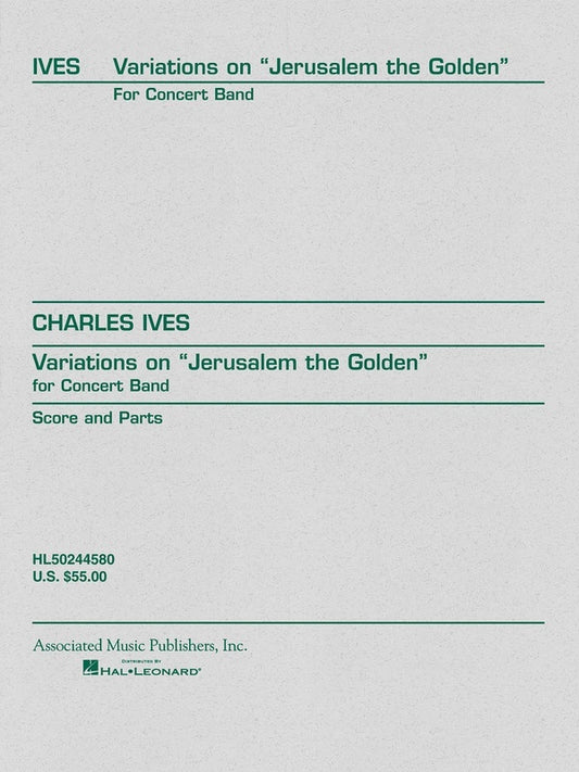 Variations On Jerusalem The Golden Concert Band 4-5 Score/Parts