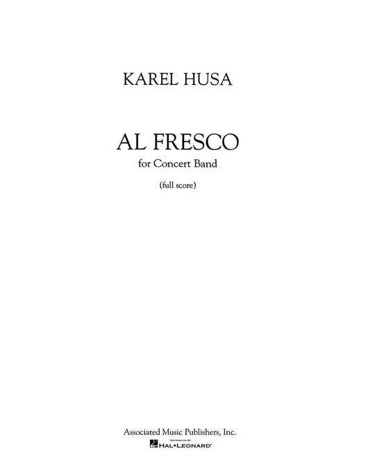 Husa - Al Fresco Concert Band 4-5 Score/Parts