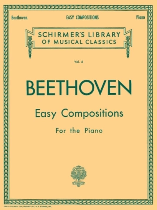Beethoven - Easy Compositions For Piano (Softcover Book)