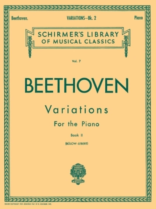 Beethoven - Variations Book 2 Piano (Softcover Book)
