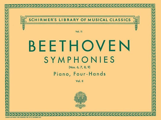Beethoven - Symphonies Book 2 Nos. 6-9 for Piano Duet