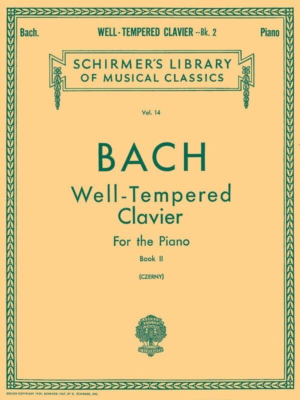 Bach: Preludes and Fugues Book 2, BWV 870-893, Piano Solo, Schirmer's Library of Musical Classics, 136 Pages