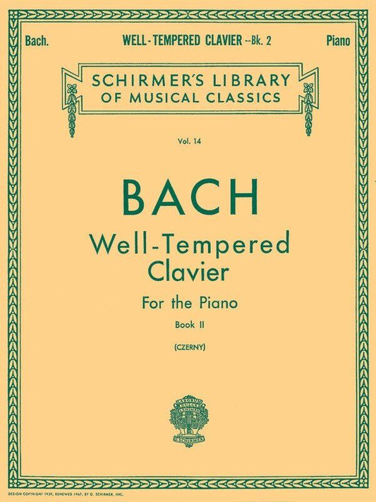 Bach: Preludes and Fugues Book 2, BWV 870-893, Piano Solo, Schirmer's Library of Musical Classics, 136 Pages