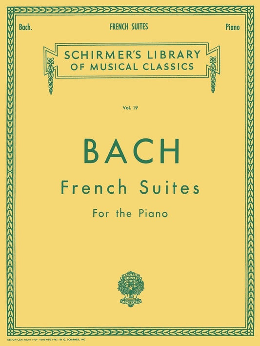 Bach - French Suites For Piano (Softcover Book)