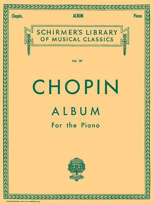 Chopin Album for Piano - 212 Pages, Piano Solo Edition by G. Schirmer, Inc.