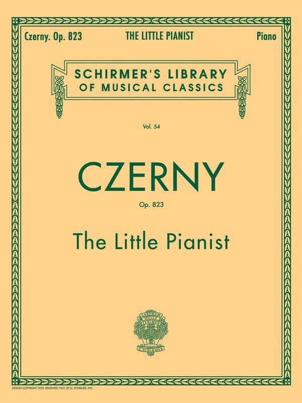 Czerny - The Little Pianist Op. 823 for Piano, 64 Pages, Published by G. Schirmer, Inc.