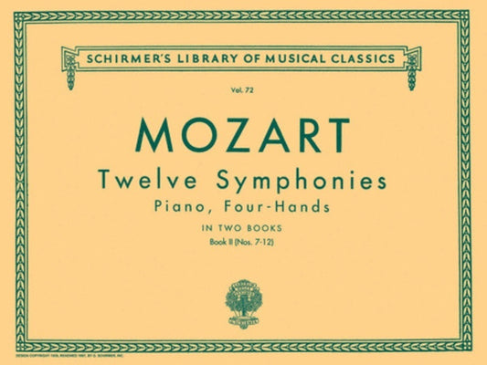 Mozart 12 Symp.2 Lib.72 Piano Duet