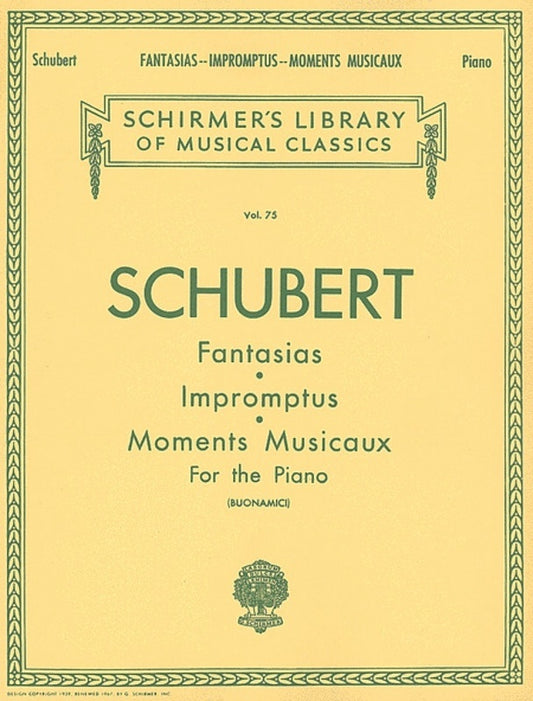 Schubert Fan/Impr/M.Mus.Lib.75 Piano