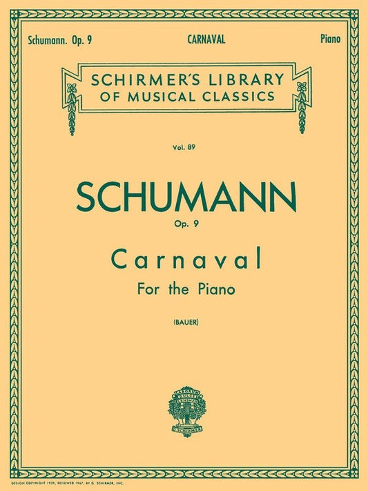 Schumann Carnaval Op 9 Lib.89 Piano