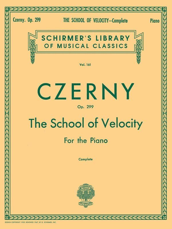 Czerny School of Velocity Op. 299 Complete Piano Sheet Music