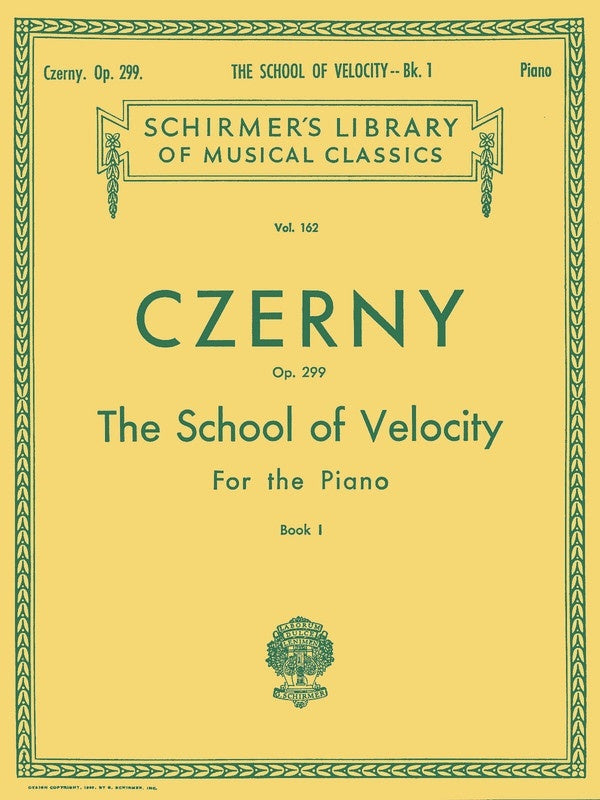 Czerny - School Of Velocity Op 299 Book 1 Piano (Softcover Book)
