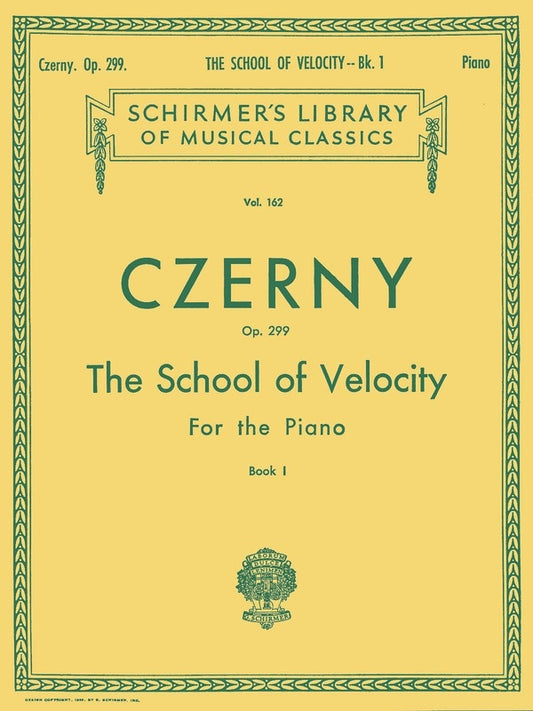 Czerny - School Of Velocity Op 299 Book 1 Piano (Softcover Book)