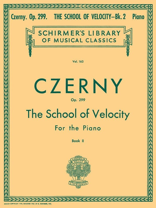 Czerny - School Of Velocity Op 299 Book 2 Piano (Softcover Book)