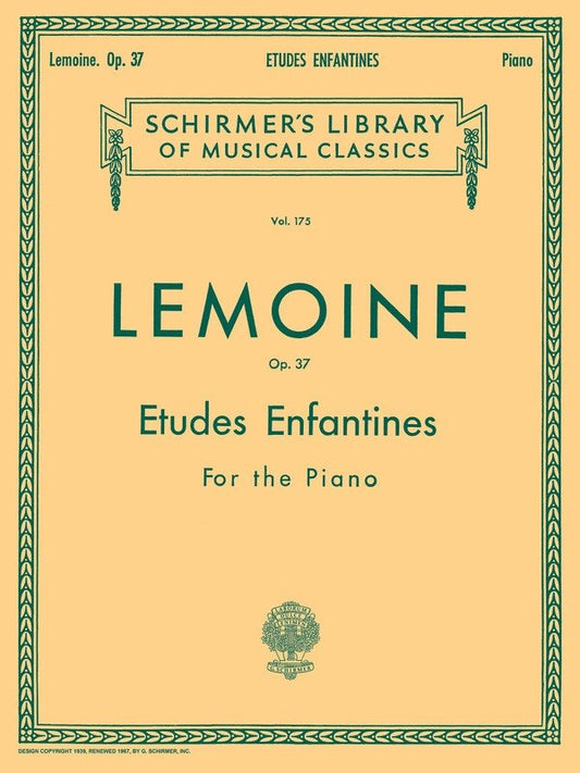 Lemoine - Etudes Enfantines For Piano (Softcover Book)
