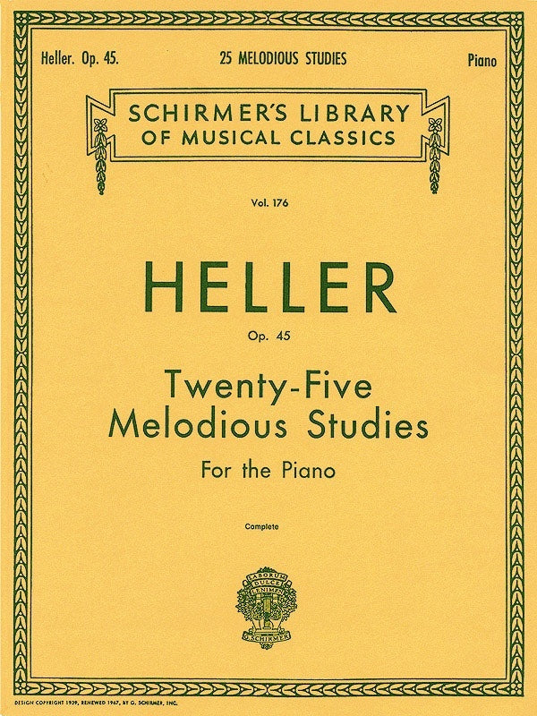 Heller - 25 Melodious Studies Op 45 Piano (Softcover Book)