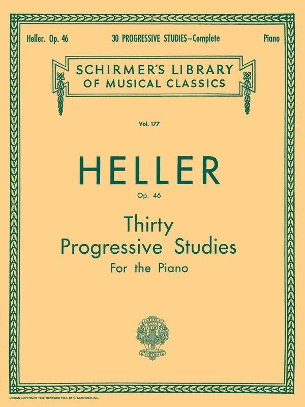 Heller 30 Progressive Studies Op. 46 for Piano - 64 Pages
