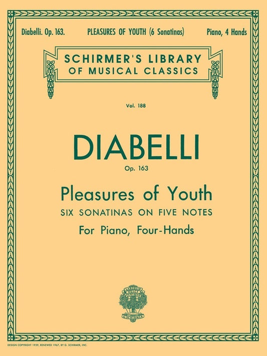 Diabelli Pleas.Youth Op163 Piano Duet