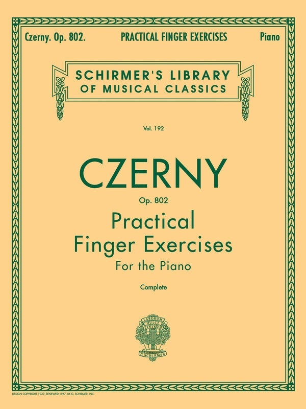 Czerny Pract.Ex.Op 802 Lib.192 Piano