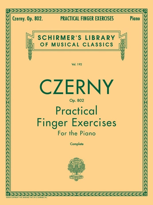 Czerny Pract.Ex.Op 802 Lib.192 Piano