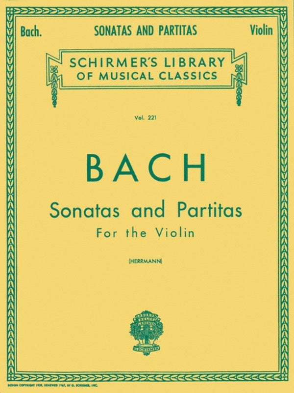 Bach Sonatas and Partitas Lib.221 Violin