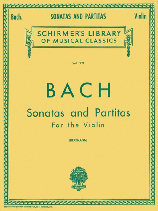 Bach Sonatas and Partitas Lib.221 Violin