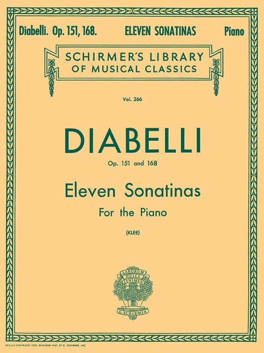Diabelli Sonat.Op151/168 Lib.266 Piano