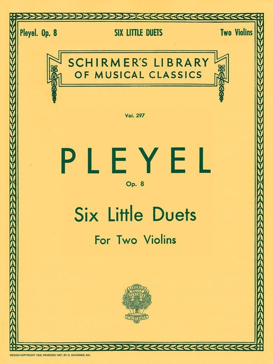 Pleyel 6 Little Duets Op8 Lib.297 Violins