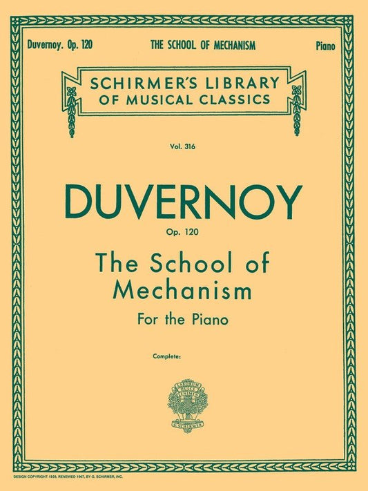 Duvernoy Sch.Mechan.Op 120 Lib.316 Piano