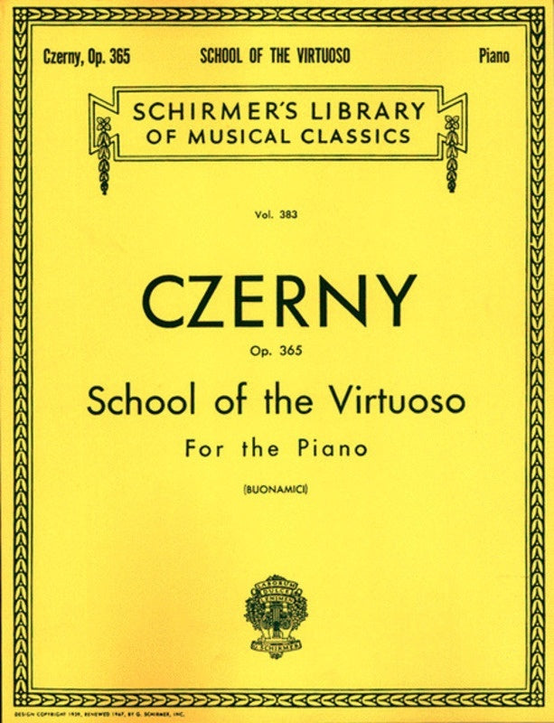 Czerny Sch.Virt.Op 365 Lib.383 Piano