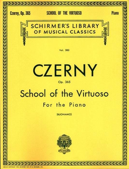 Czerny Sch.Virt.Op 365 Lib.383 Piano