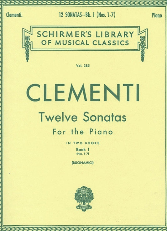 Clementi 12 Sonatas Book.1 Lib.385 Piano