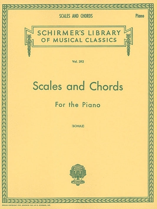 Schulz Scales and Chords Lib.392 Piano