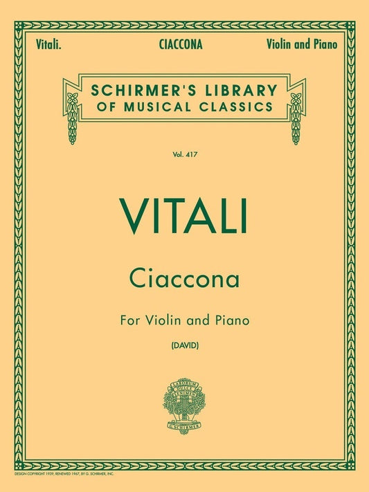 Vitali Ciaccona Lib.417 Violin/Piano