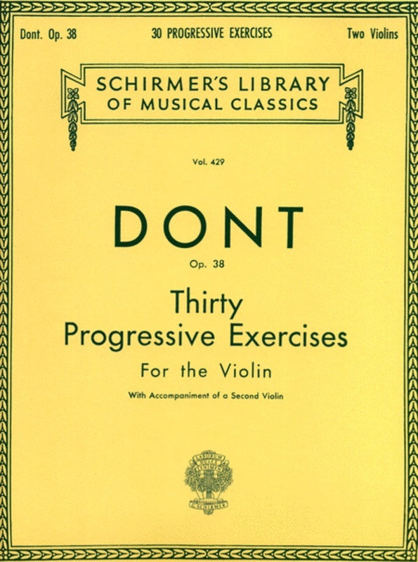 Dont 30 Prog.Exerc. Lib.429 Op 38 2 Violins