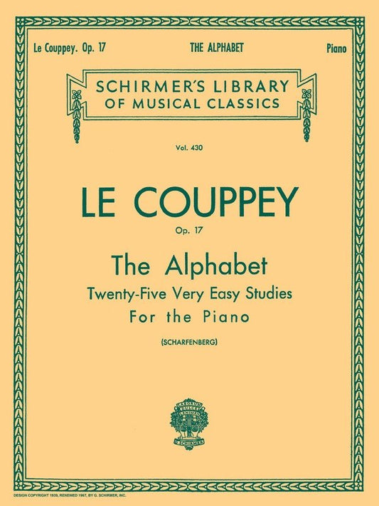 Le Coupey - Alphabet Op. 17 Very Easy Studies for Piano