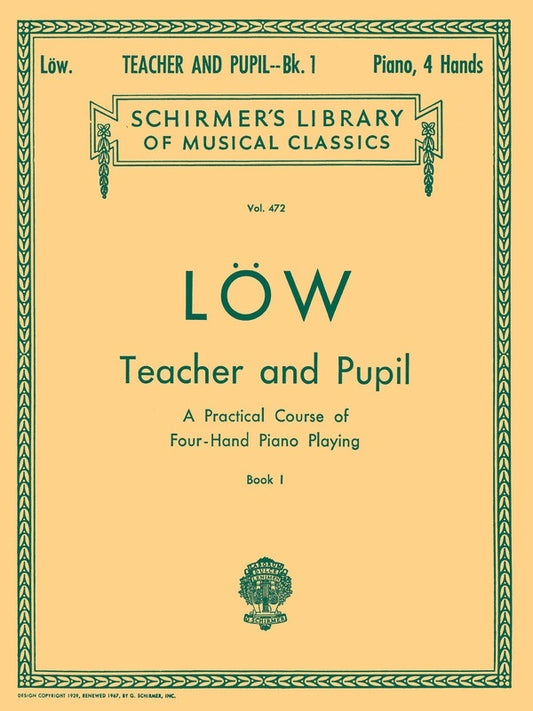 Low Teacher/Pupil 1 Lib.472 Piano Duet