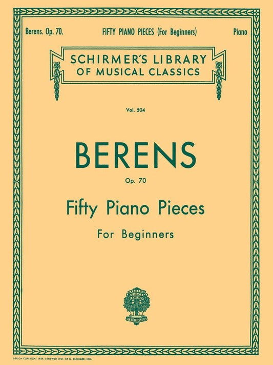 Berens 50 Pieces Op 70 Lib.504 Piano