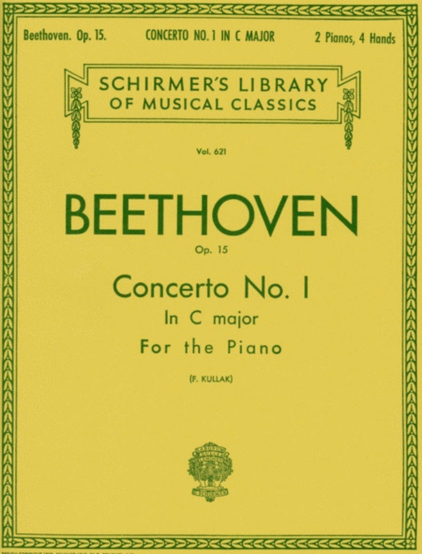 Beethoven Concerto N.1 In C Op 15 2 Pianos Lib.621