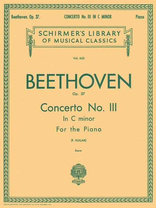 Beethoven - Concerto No. 3 in C Minor Op. 37 for 2 Pianos, 4 Hands, 64 Pages, G. Schirmer Edition