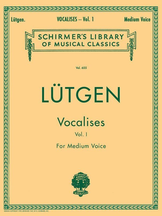 Lutgen Vocalises Vol 1 Medium Voice - 20 Daily Exercises for Voice, 32 Pages